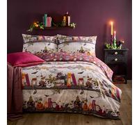 furn. Witchy Tales Duvet Cover Set - Reversible Magical Potion Halloween Style Bedding (Multicolour - King)