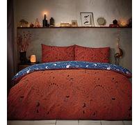 furn. Witchy Vibes Duvet Cover Set (Rust - Super King)