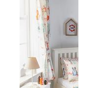 Woodland Kids Printed Pencil Pleat Curtains Furn Multi 168cm width x 183cm drop