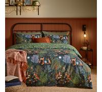 furn. Woodland Rituals Duvet Cover Set (Navy - Double)