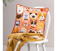 Furn Woofers Printed Piped Dog Cushion Multi