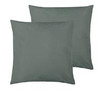 furn. Wrap Outdoor Cushions (Twin Pack), Polyester, Grey, 43 x 43cm