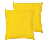 furn. Wrap Outdoor Cushions (Twin Pack), Yellow, 43 x 43cm