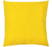 furn. Wrap Plain Garden Outdoor Cushion - UV Resistant Water Resistant Polyester Filled (Yellow - 43x43cm)