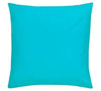 furn. Wrap Plain Polyester Filled Outdoor Cushion (Aqua - 43x43cm) | UV and water-resistant plain cushion designed for outdoor spaces