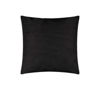 furn. Wrap Plain Garden Outdoor Cushion - UV Resistant Water Resistant Polyester Filled (Black - 43x43cm)