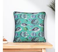 furn. Wylder Abyss Fish Repeat Chenille Feather Rich Filled Cushion