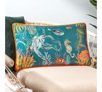 furn. Wylder Abyss Sea Creatures Chenille Feather Rich Filled Cushion