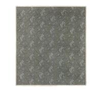 furn. Wylder Hermione Bedspread - Reversible Floral Quilted Cotton Ruffle Trim Coverlet Bedding (Moss - 150x200cm)