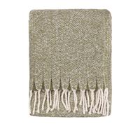 Furn Throw Wylder Isla – Woven Soft-Textured Tassel Trim – Green 130 x 180 cm