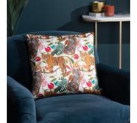 furn. Wylder Kali Jungle Tigers Piped Feather Rich Filled Cushion