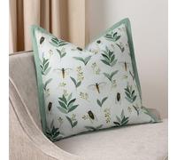 furn. Wylder Lace Wing Floral Cotton Feather Rich Filled Cushion