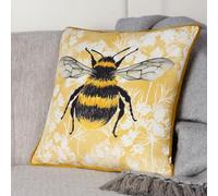 furn. Wylder Manor Bee Piped Feather Rich Filled Cushion