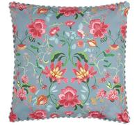furn. Wylder Nature Claudia Floral Outdoor Cushion Cover - Duck Egg Blue - 45x45cm