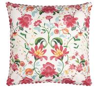 furn. Wylder Nature Claudia Floral Outdoor Polyester Filled Cushion - Candy Red - 45x45cm