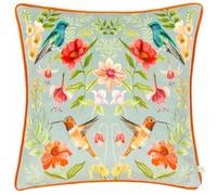 furn. Wylder Nature Nectar Garden Blossom Velvet Piped Polyester Filled Cushion