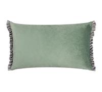 Wylder Nature Tilly Velvet Reversible Cushion Cover, Sage/Grey
