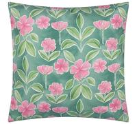 Wylder Nature Viola Printed Reversible Outdoor Polyester Filled Cushion - Duck Egg Blue - 45x45cm