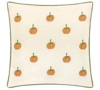 furn. Wylder Pumpkin Spice Cushion Cover - Reversible Autumnal Pumpkin Tufted Piped Velvet Cushion Case (Multicolour - 45x45cm)