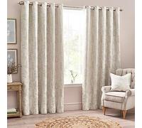 Furn Curtains - Wylder Nature Sophia Eyelet - 2 Panels, 229 x 183 cm - Natural