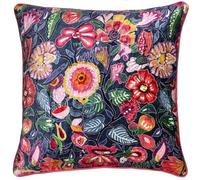 furn. Wylder Tropics Glorine Velvet Piped Feather Filled Cushion
