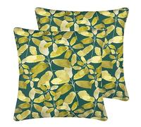 furn. Wylder Tropics Lorena Outdoor Cushions Twin Pack, Emerald, 43 x 43cm