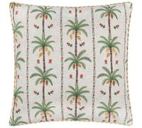 furn. Wylder Tropics Okara Palm Printed Feather Filled Cushion - Multicolour - 45x45cm