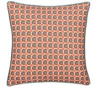 furn. Wylder Tropics Onika Square Geometric Piped Feather Filled Cushion