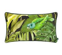 furn. Wylder Tropics Psitta Velvet Piped Feather Filled Cushion