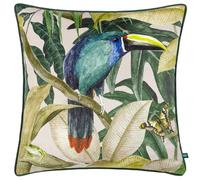 furn. Wylder Tropics Rampha Velvet Piped Polyester Filled Cushion