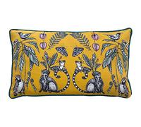 furn. Wylder Tropics Wild Passion Creatures Polyester Filled Cushion, Yellow, Square