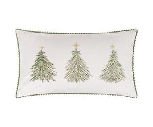 furn. Wylder Twinkling Tree Trio Feather Filled Cushion (Green - 30x50cm)
