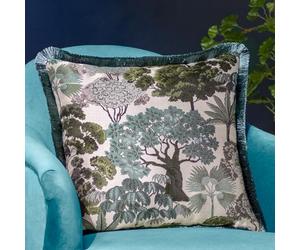 furn. Wylder Woodlands Floral Jacquard Feather Rich Filled Cushion