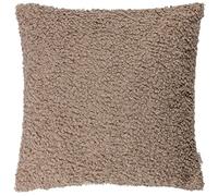 furn. Yard Cabu Feather Filled Cushion - Scandi Minimalist Chunky Boucle Textured Decorative Pillow (Taupe - 45x45cm)