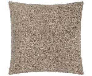 furn. Yard Cabu Feather Filled Cushion - Scandi Minimalist Chunky Boucle Textured Decorative Pillow (Taupe - 55x55cm)