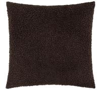 furn. Yard Cabu Polyester Filled Cushion - Scandi Minimalist Chunky Boucle Textured Decorative Pillow (Chocolate - 45x45cm)