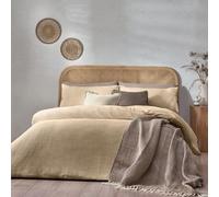 Yard Chunky Waffle Duvet Cover and Pillowcase Set Linen
