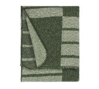 furn. Yard Harlech Throw - Soft Reversible Geometric Check Blanket (Moss - 130x180cm)