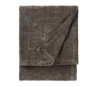 Yard Heavy Chenille Velvet Throw Charcoal - Black, Black