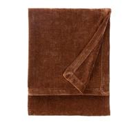 Furn Yard Heavy Chenille Throw - Luxury Soft Velvet Decorative Blanket for Bed or Sofa (Nutmeg - 130x180cm)