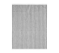 furn. Yard Hebden Striped Cotton Bath Mat - Grey - 50x70cm