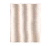 furn. Yard Hebden Striped Cotton Bath Mat - Natural - 50x70cm
