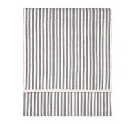 furn. Yard Hebden XL Bath Sheet - Ultra Soft 100% Cotton Terry Striped Luxury Bathroom Towel (Grey - 100x180cm)