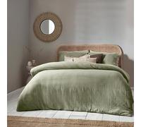 furn. Yard Lark Muslin Cotton Duvet Cover Set, Eucalpytus