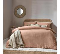 furn. Yard Lark Muslin Cotton Duvet Cover Set, Pink Clay