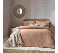 Yard Lark Muslin Cotton Single Duvet Cover Set Pink Clay, Multi