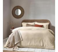 furn. Yard Lark Muslin Cotton Duvet Cover Set - Single - Natural