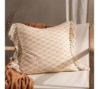 furn. Yard Saku Blossom Cotton Fringed Feather Rich Filled Cushion