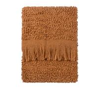 Furn Yard Ulsmere Bouclé Throw - Fringed Textured Woven Throw (Ginger - 130 x 180cm)