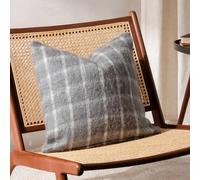 furn. Yard Yarrow Check Faux Mohair Feather Rich Filled Cushion